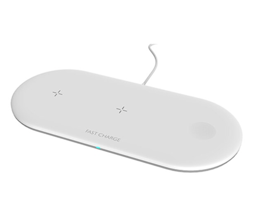 Cargador inalámbrico 3 en 1 para iPhone Apple Watch y AirPods - ENGLA Chile ® Blanco / No incluye