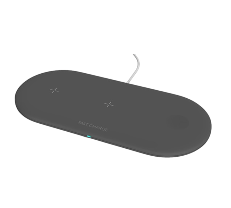 Cargador inalámbrico 3 en 1 para iPhone Apple Watch y AirPods - ENGLA Chile ® Negro / No incluye