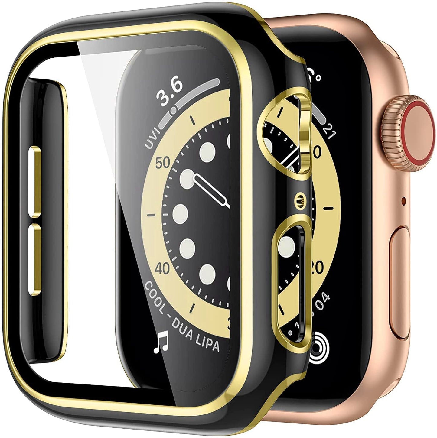 Diamond ™ - Protector + lámina Apple Watch - ENGLA Chile ® black gold / 38mm series 321