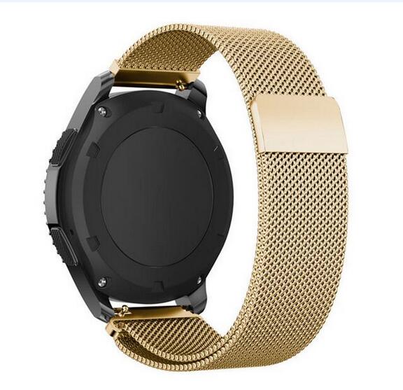 Exclusiva correa de acero inoxidable de lujo para Samsung series - ENGLA Chile ® milanese-gold / galaxy watch 42mm