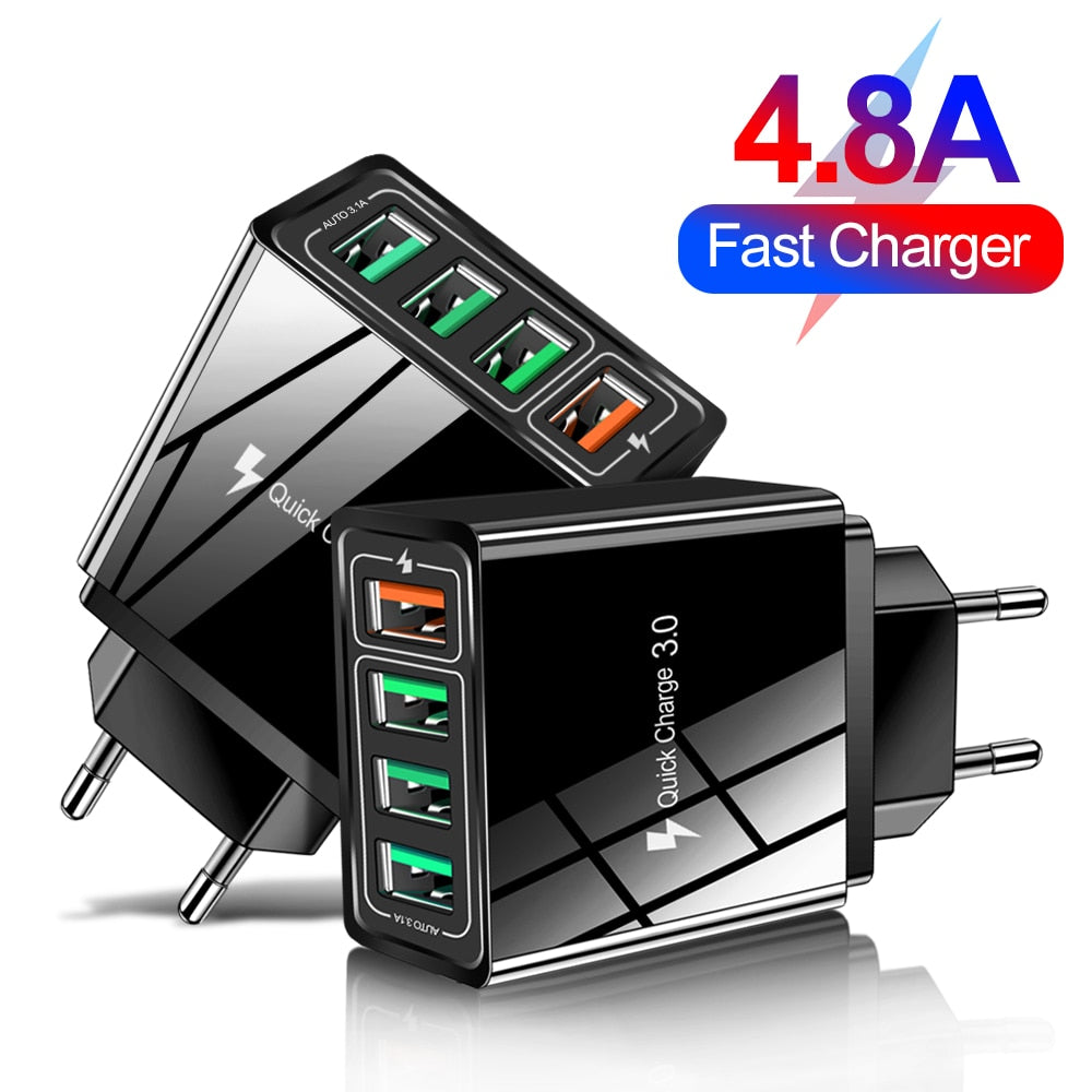 Adaptador de carga rápida de 4 puertos QC3.0 - ENGLA Chile ®